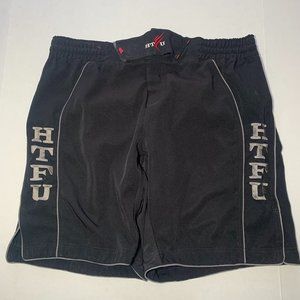 HTFU Men's Black MMA Shorts Size 38